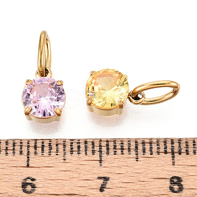 Ion Plating(IP) 304 Stainless Steel Rhinestone Pendants STAS-A104-15G-1