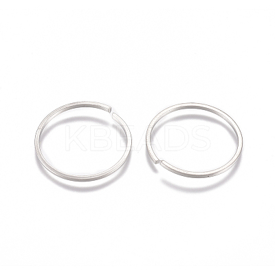 Tarnish Resistant 304 Stainless Steel Saw Cut Open Jump Rings X-STAS-G225-13P-01-1
