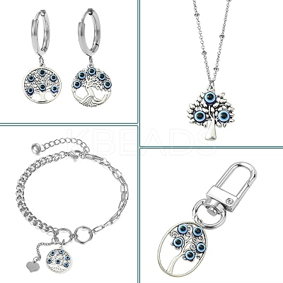 18Pcs 6 Styles Tibetan Style  Alloy Pendants FIND-CJ0002-10-1