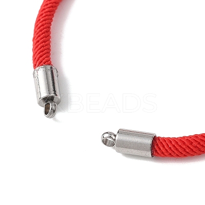 3Pcs 3 Colors Nylon Round Cord Slider Bracelet Making AJEW-JB01461-1