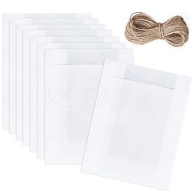 50Pcs Rectangle Paper Baking Bags CARB-SP0001-05B-01-1