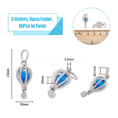 18Pcs 2 colors Alloy Pendants MPDL-DC0001-04-1