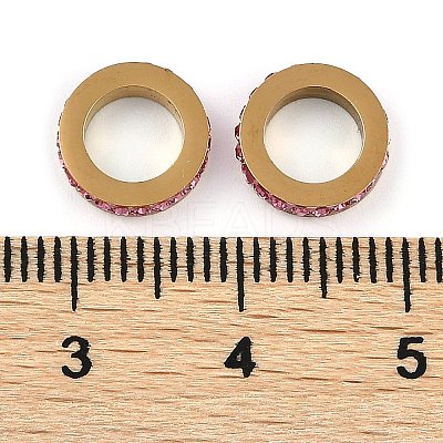 Ion Plating(IP) 304 Stainless Steel European Beads STAS-Z090-03G-04-1