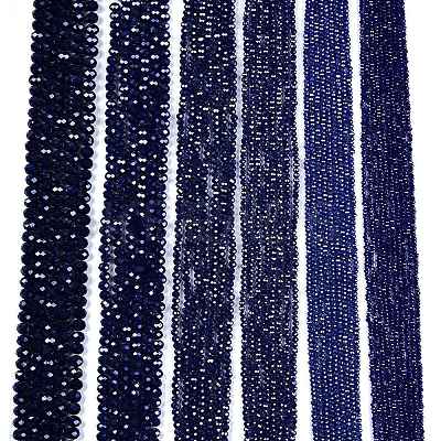 Electroplate Glass Beads Strands EGLA-A044-P8mm-A07-1