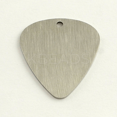 Tarnish Resistant 201 Stainless Steel Teardrop Stamping Blank Tag Pendants STAS-R064-07-1