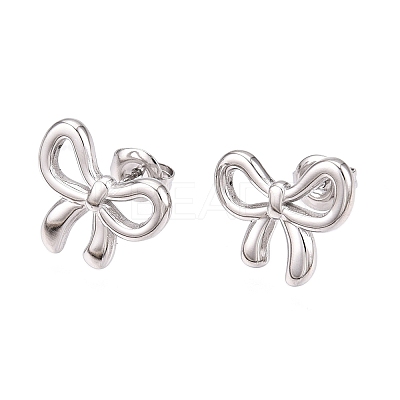 Non-Tarnish 304 Stainless Steel Stud Earrings EJEW-H115-07P-1