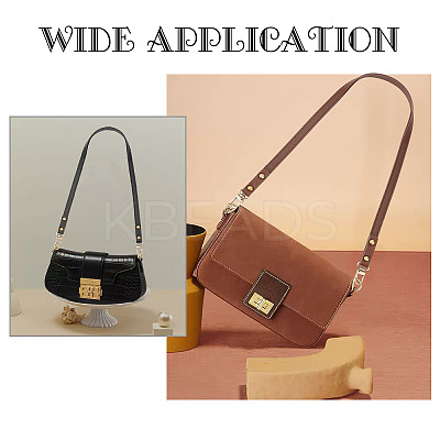 2Pcs 2 Colors Imitation Leather Bag Handles FIND-WR0002-69AB-1