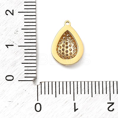 304 Stainless Steel Micro Pave Cubic Zirconia Charms LS-STAS-I356-04G-05-1