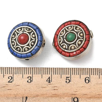 Handmade Tibetan Style Beads TIBEB-C002-07AS-1
