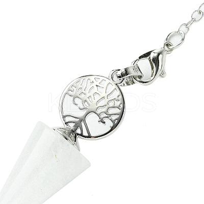 Natural Quartz Crystal Cone Dowsing Pendulum Big Pendants G-C114-02P-21-1