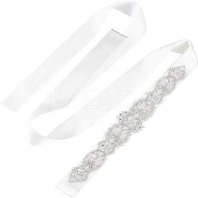 Crystal Rhinestone Wedding Dress Belt DIY-FG0002-48-1