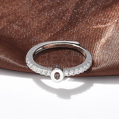 S925 Sterling Silver Adjustable Letter Rings for Women RJEW-M068-01P-O-1
