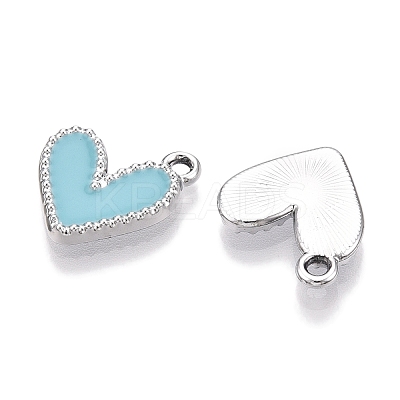 Rack Plating Alloy Enamel Charms ENAM-N056-343P-E-1