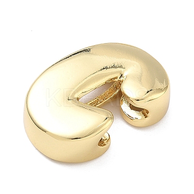 Brass Initial Beads KK-B167-27G-01C-1