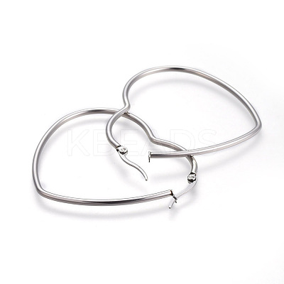 Tarnish Resistant 201 Stainless Steel Hoop Earrings LS-EJEW-A052-09C-1
