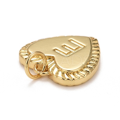 Rack Plating Real 18K Gold Plated Brass Pendants KK-E260-01G-E-1