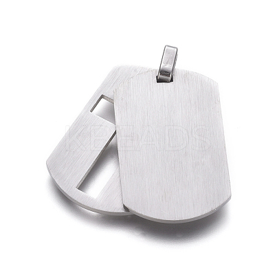 304 Stainless Steel Pendants STAS-G195-29-1