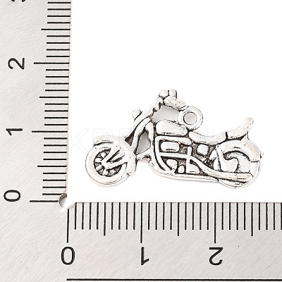 Tibetan Style Zinc Alloy Motorcycle Pendants X-TIBEP-R334-346AS-RS-1