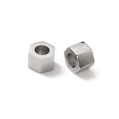 316 Surgical Stainless Steel European Style Beads STAS-L307-16P-1