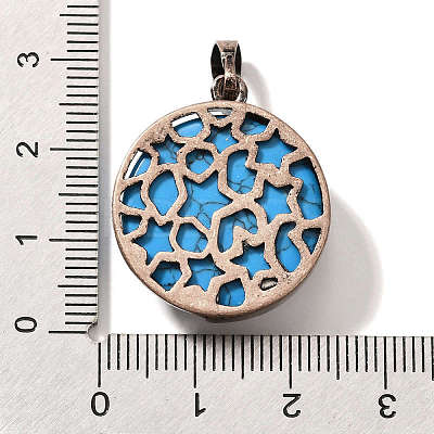 Synthetic Turquoise Pendants G-P560-01R-02-1