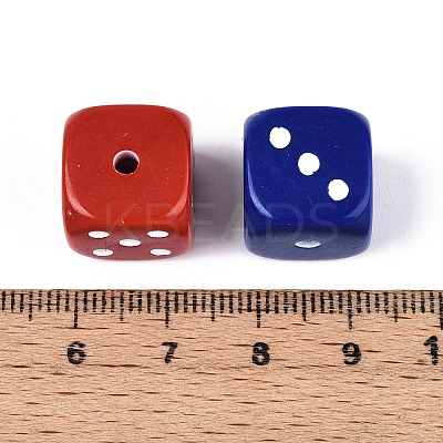 Baking Paint Opaque Acrylic Beads SACR-T017-41-1