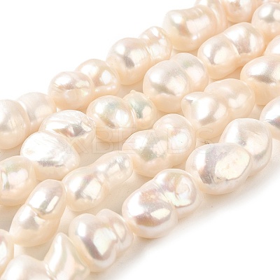 Natural Cultured Freshwater Pearl Beads Strands PEAR-E016-014-1
