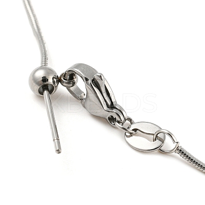 Non-Tarnish 304 Stainless Steel Add a Bead Adjustable Snake Chains Bracelets for Women BJEW-M307-01E-P-1