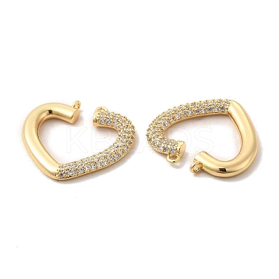Brass Micro Pave Cubic Zirconia Pendants KK-A180-07G-02-1