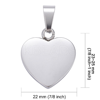 Tarnish Resistant Fashionable 304 Stainless Steel Stamping Blank Tag Pendants LS-STAS-J002A-01-1
