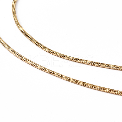 201 Stainless Steel Snake Chain Necklaces LS-NJEW-P268-A29-2X5-1