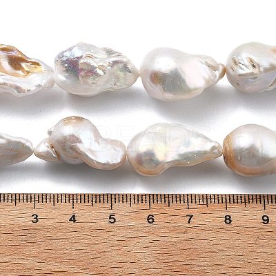 Natural Nucleated Pearl Beads Strands PEAR-B004-15K-02A-1
