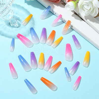 ABS Plastic Full Cover Press On False Nails DIY-CJC0006-14-1