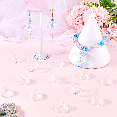 20Pcs Glass Bead Cone for Wind Chimes Making GLAA-SP0001-02-1