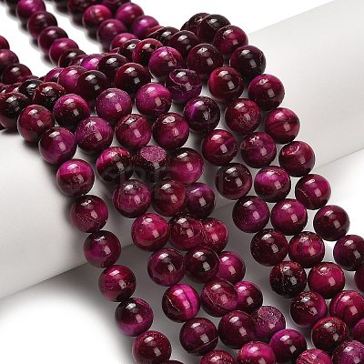 Natural Tiger Eye Beads Strands LS-G-F591-18-10mm-02-1