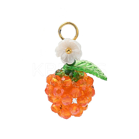 Transparent Glass Pendants PALLOY-MZ00905-02-1
