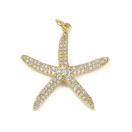 Brass Micro Pave Cubic Zirconia Pendants KK-R230-02G-1