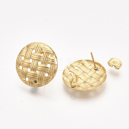304 Stainless Steel Stud Earring Findings STAS-S079-49A-1