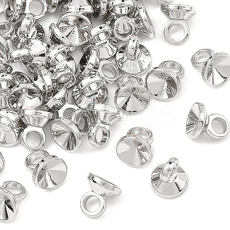 SHEGRACE Brass Bead Cap Bails XGRQ1U794-375P-1