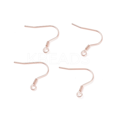 304 Stainless Steel Earring Hooks STAS-P221-04RG-1