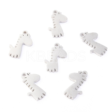 Non-Tarnish 304 Stainless Steel Charms STAS-O142-41P-1