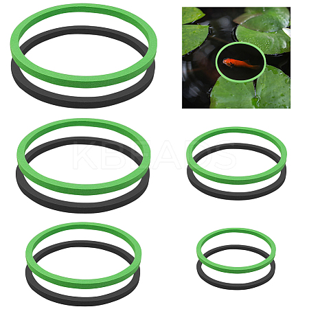 2 Sets 2 Colors EVA Foam Feeding Ring for Fish AJEW-CN0002-53-1
