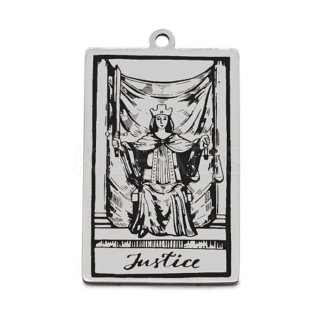 Non-Tarnish 201 Stainless Steel Pendants STAS-S105-LA211-17-1