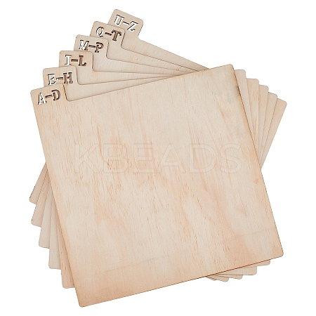 Wood Vinyl Record Divider WOOD-WH0124-92B-1