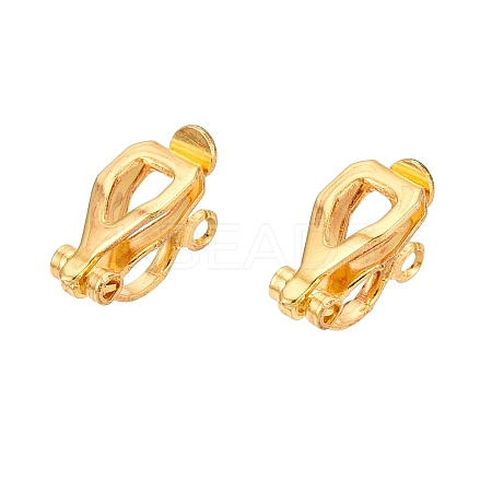 Iron Clip-on Earring Findings KK-R071-06G-1