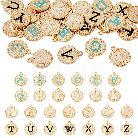 26Pcs 26 Styles Alloy Enamel Pendants ENAM-TA0003-49-1