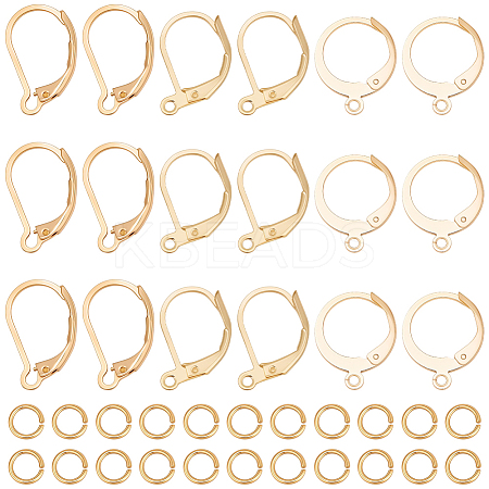 30Pcs 3 Styles 304 Stainless Steel Leverback Earring Findings STAS-BBC0009-24-1
