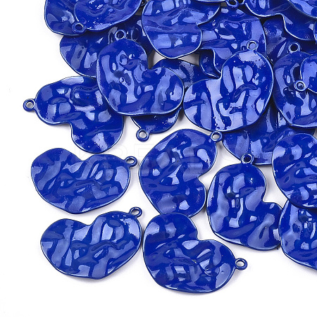 Spray Painted Alloy Pendants PALLOY-T056-87A-1