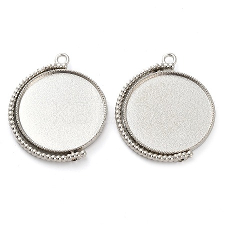 Zinc Alloy Pendant Cabochon Settings FIND-NH0001-13C-P-1