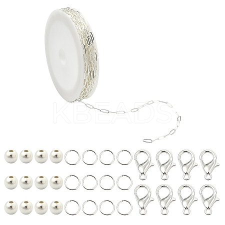 DIY Brass Paperclip Chains Jewelry Making Kits DIY-YW0011-75-1