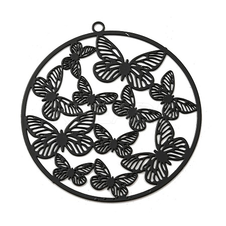 Spray Printed 430 Stainless Steel Pendants STAS-P359-01H-1